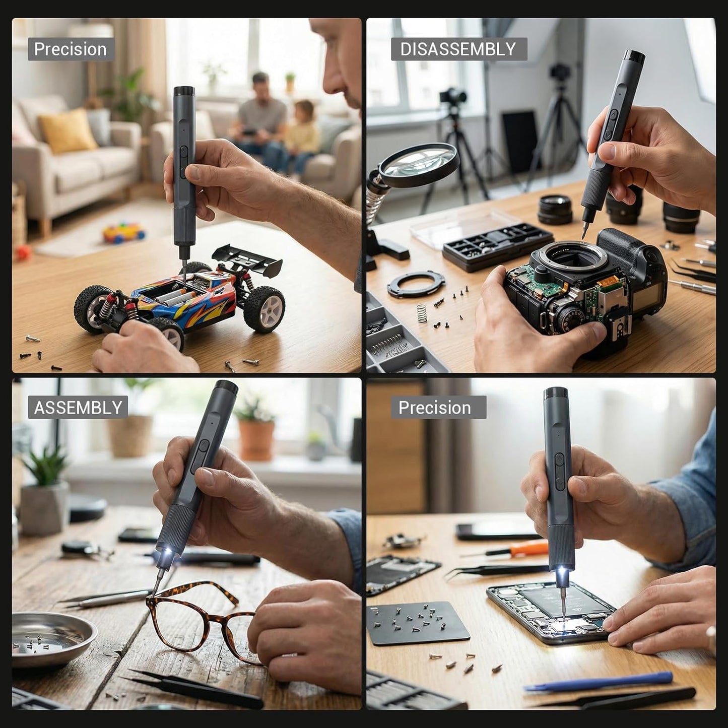 Juego 26 en 1 Destornillador Eléctrico Recargable Precisión