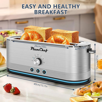 Panini de 4 rebanadas acero inox con bandeja antihuella