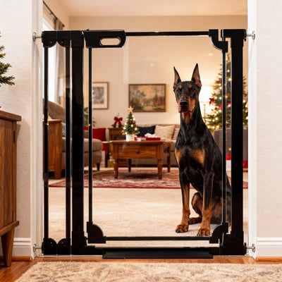 Puerta transparente acrílico para bebés y mascotas 40.5pulg
