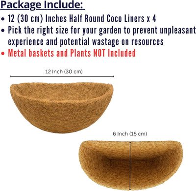 Revestimiento coco 12pulg para maceta colgante