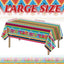 Mantel de plástico con estampado Cinco de Mayo 3 piezas para fiestas mexicanas