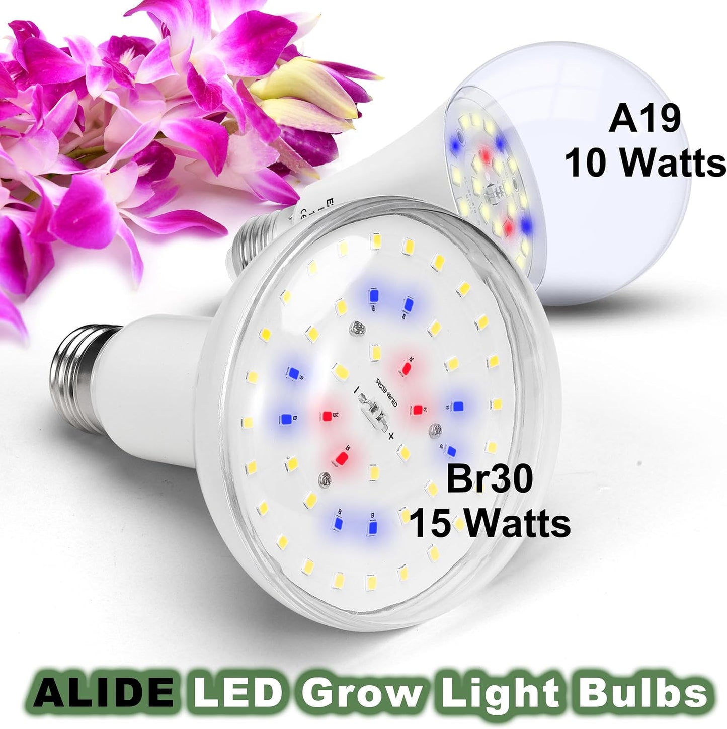 Lámpara LED crecimiento plantas BR30 E26 15W 1800lm