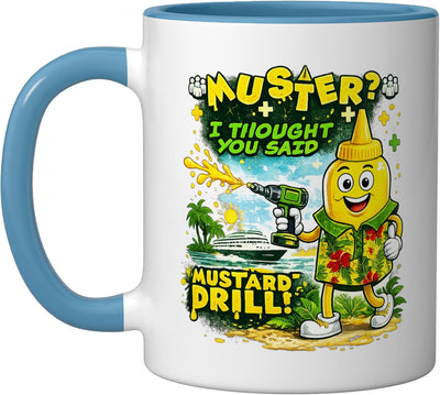 Taza Cerámica Hombres Niños Muster Blue/White