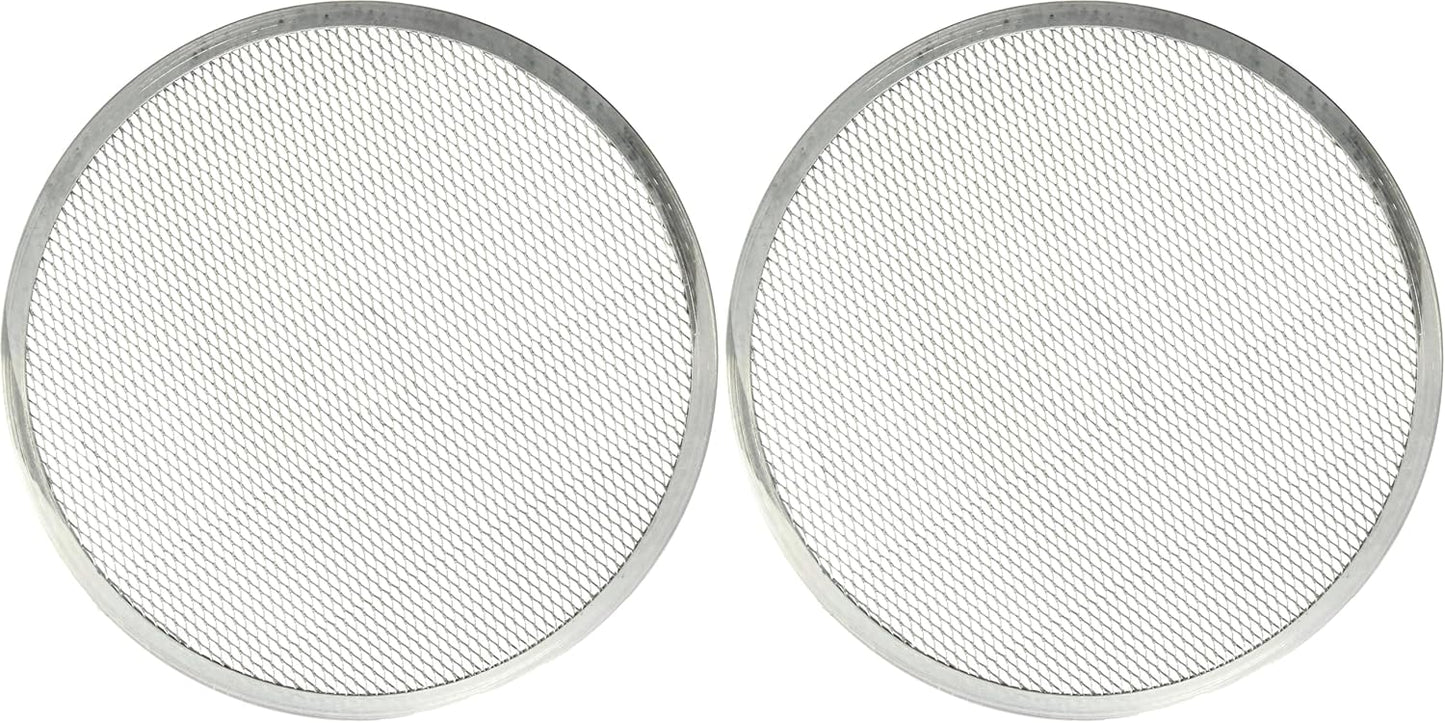 Pantalla para pizza acero inox 24pulg plateado set 2