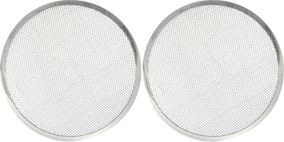 Pantalla para pizza acero inox 24pulg plateado set 2