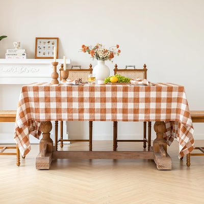 Set 5 Servilletas y Manteles Gingham 120x60pulg
