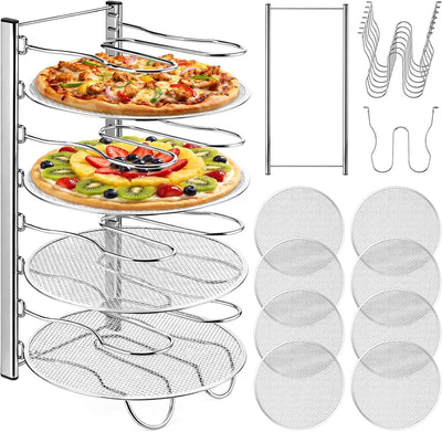 Estante pizza 8 niveles aluminio flexible