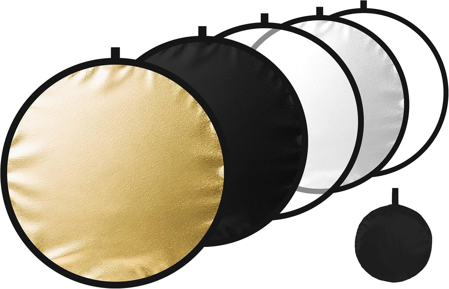 Reflector luz 24/32/43/52pulg 5en1 con panel y bolsa