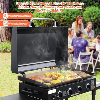 Cubierta parrilla Blackstone 36pulg capucha bisagra exterior 2026