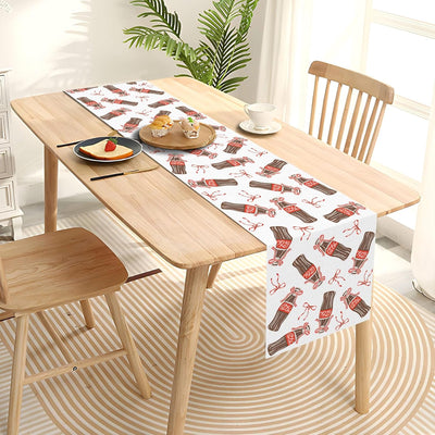 Mesa barra sucia roja 13x72pulg baby shower