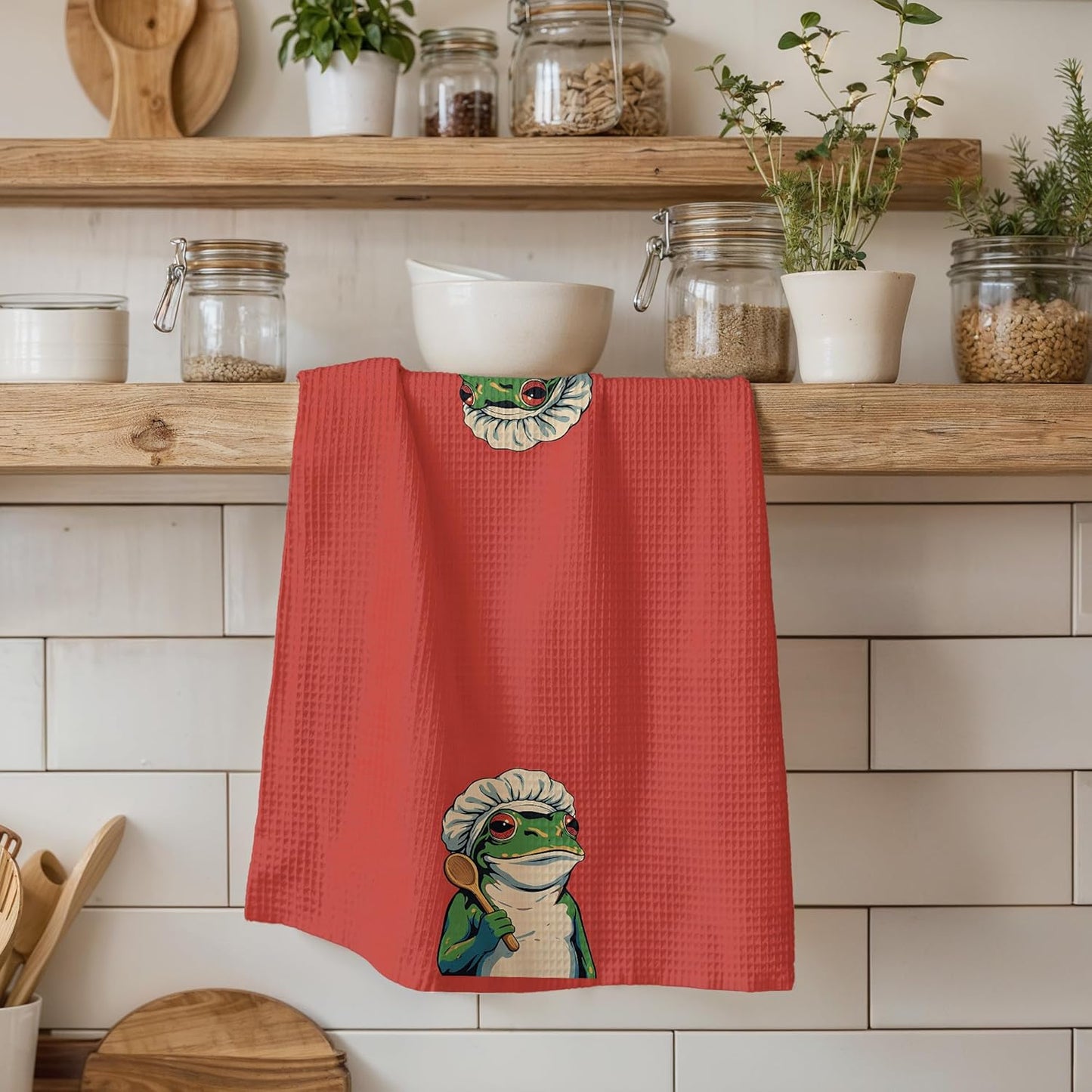 Set 2 Toallas Rana Cocina 16x24pulg