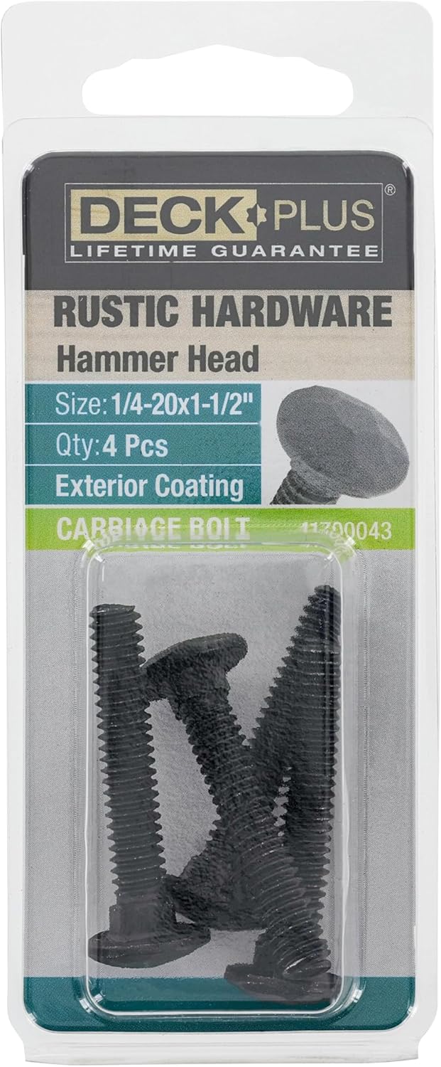 Tornillos de tiro 1/4x1-1/2 pulg 4 Uds
