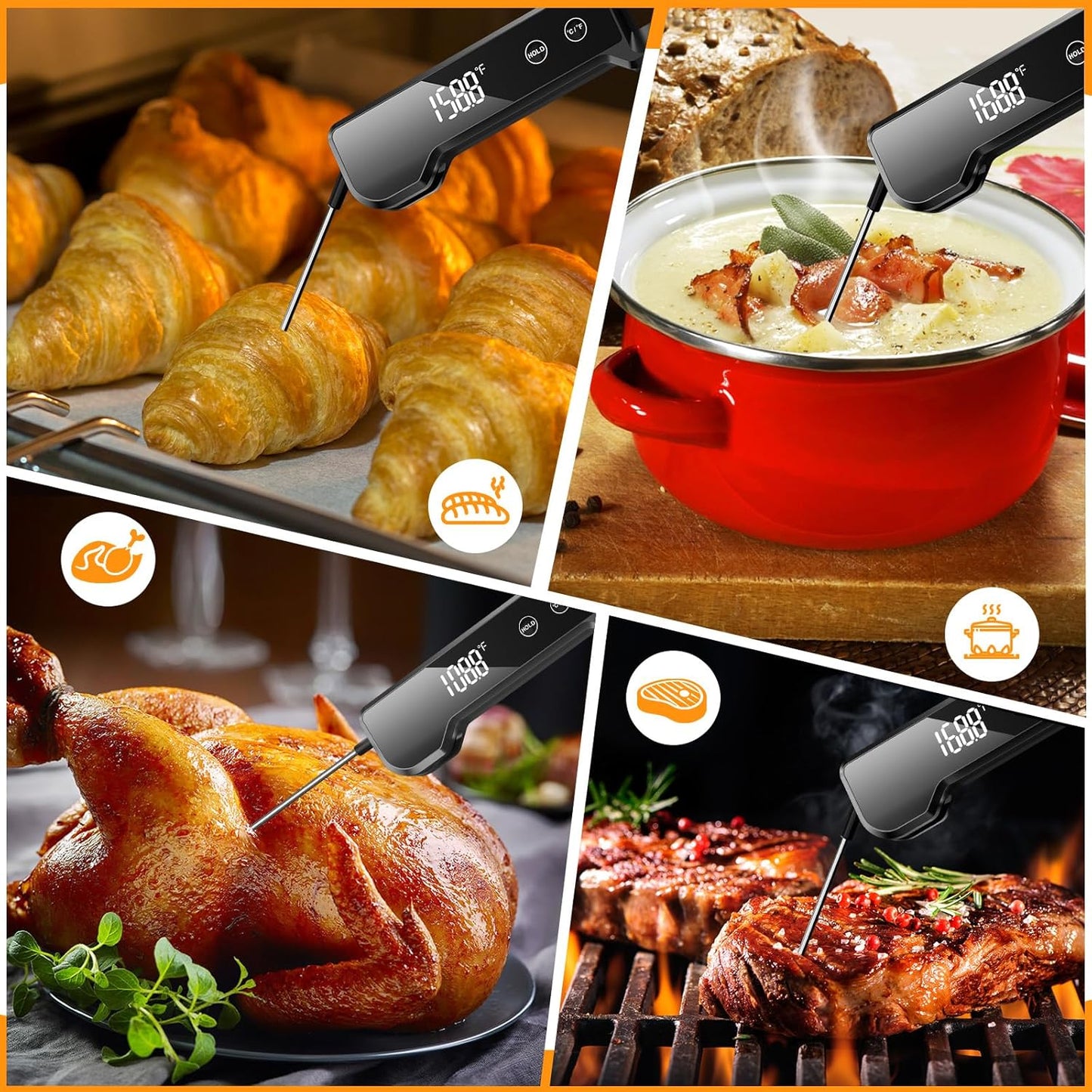 Termómetro digital cocina resultados perfectos