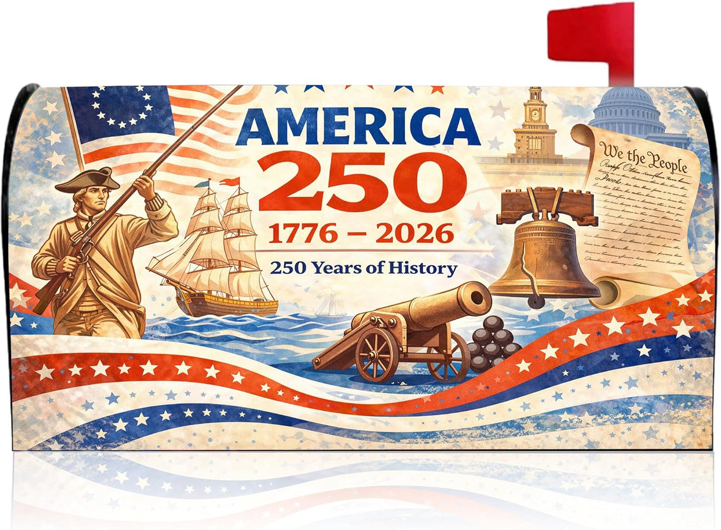 Cubierta postal magnética bandera USA 18x21pulg