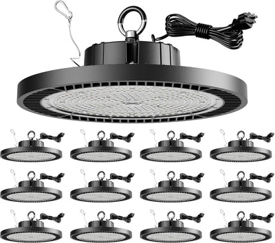 Luz LED UFO 250W 5000K 12 Pzas para garaje taller