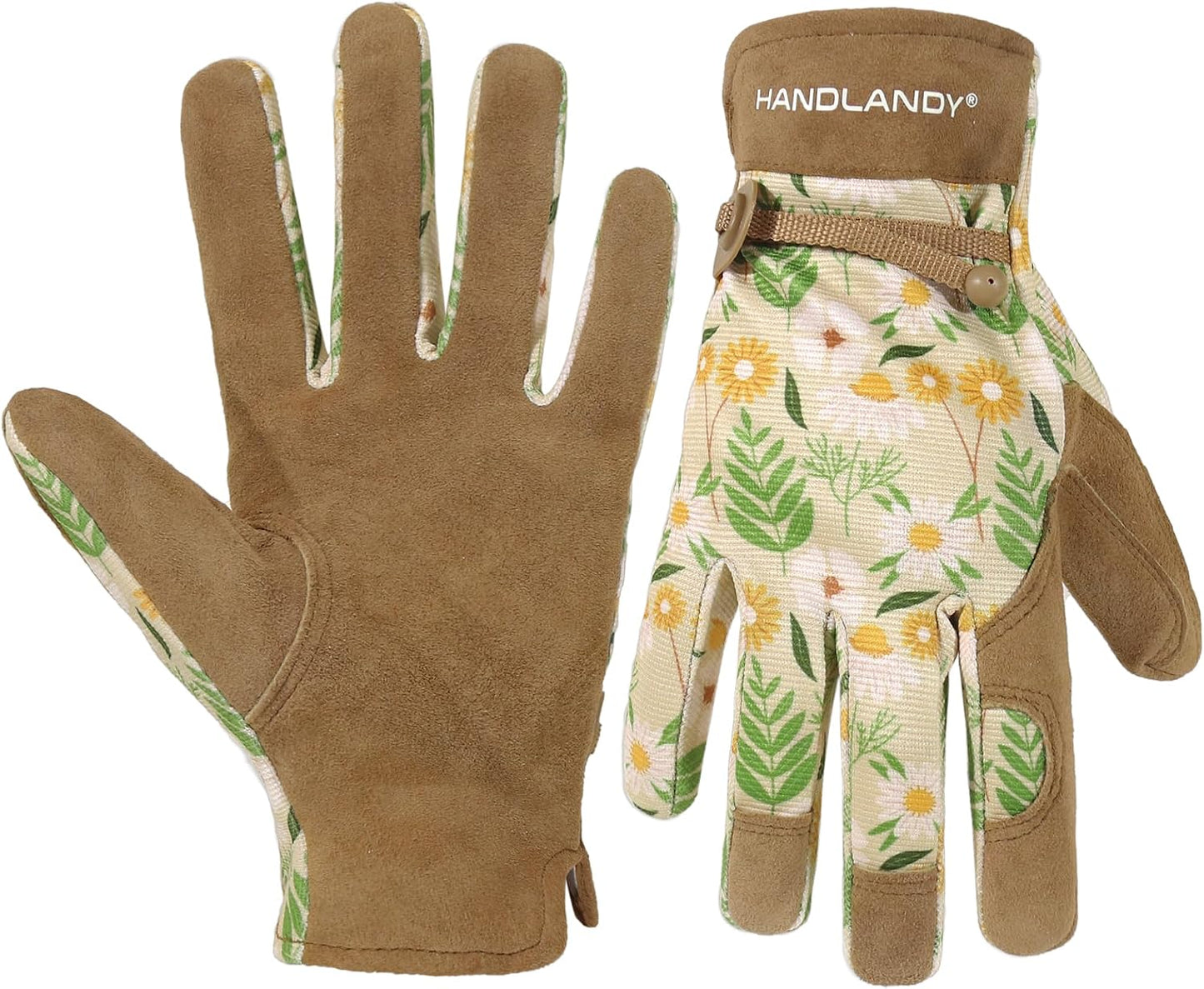 Guantes jardinería mujer cuero transpirables