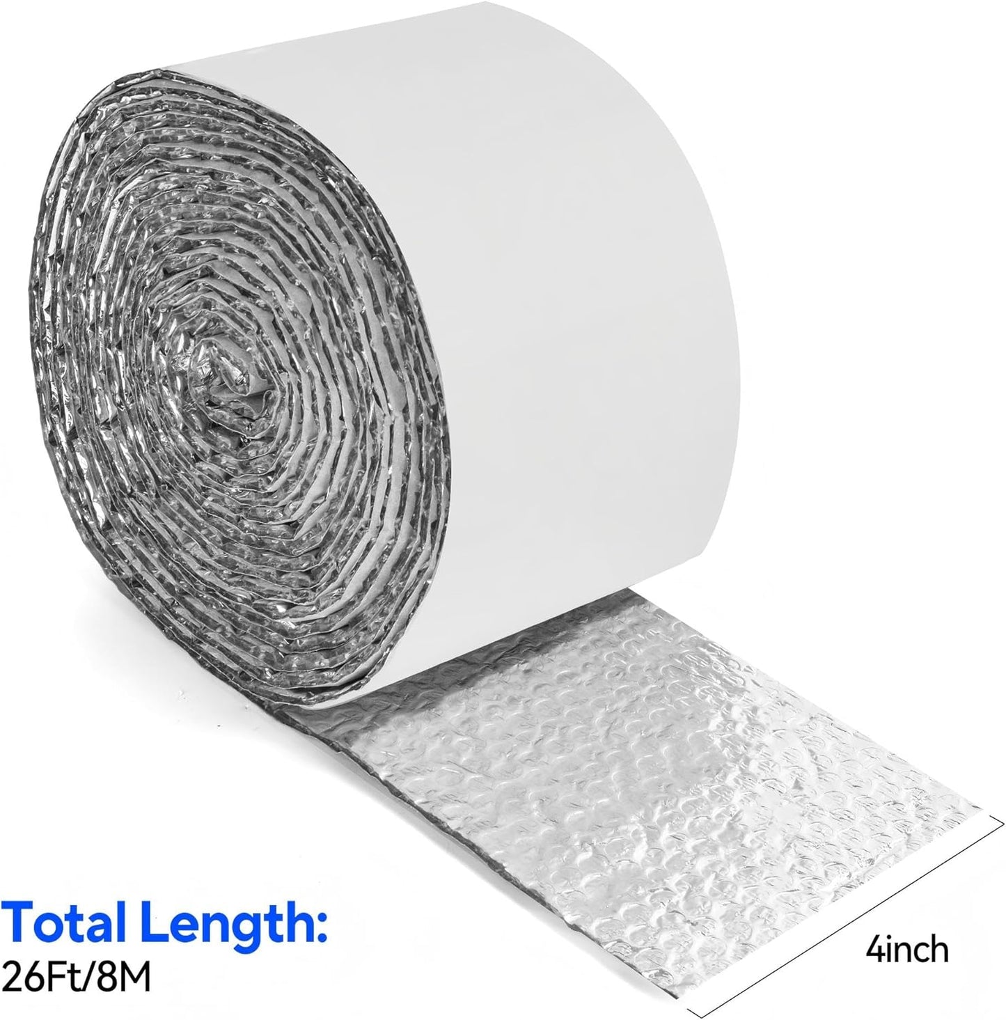 Rollo aislamiento doble burbuja aluminio 4x26pies