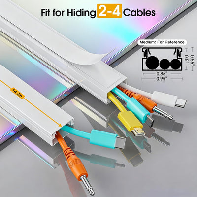 Cubierta cable TV 425pulg 2-3cables instalación fácil