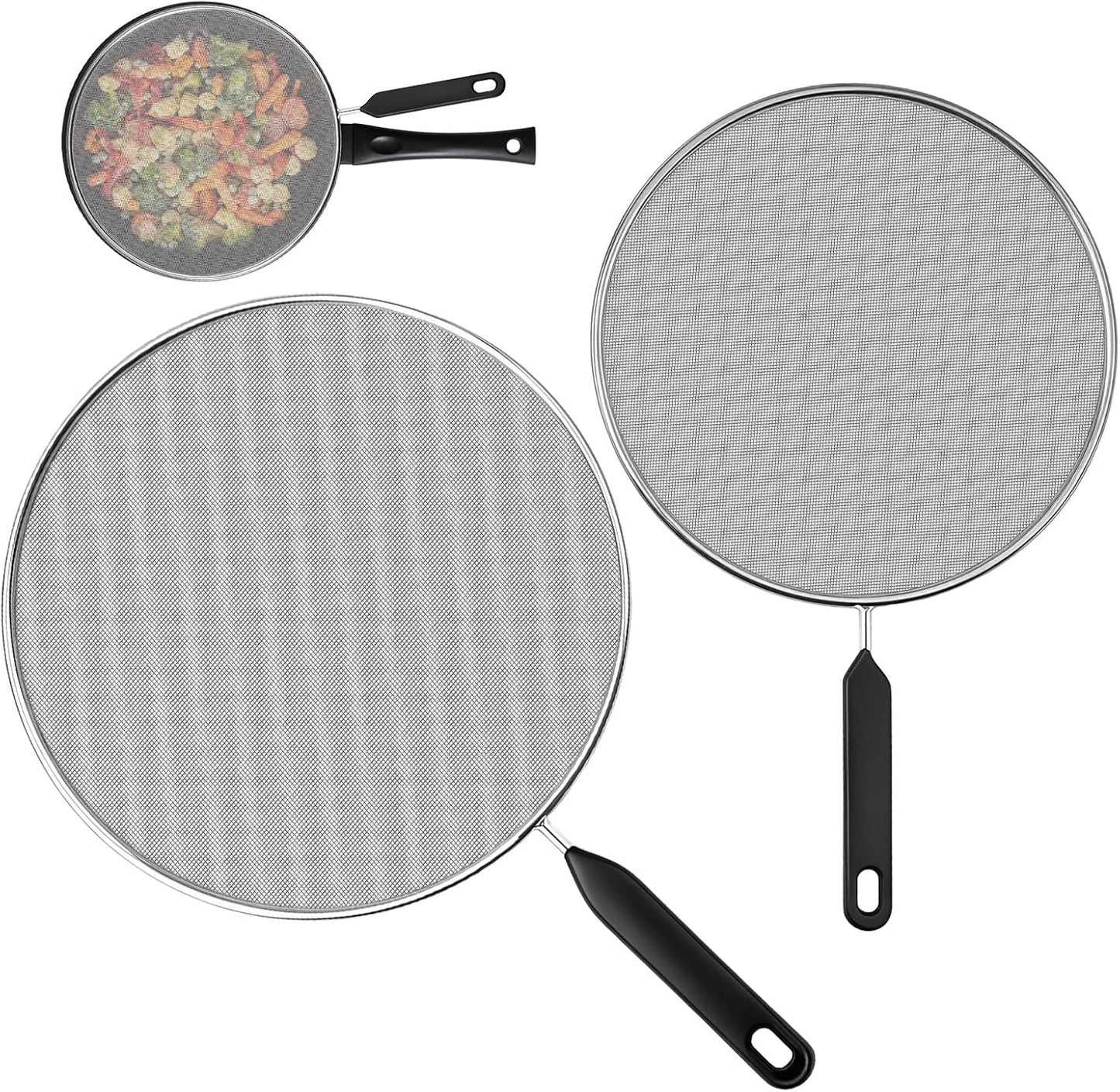 2 Pzas Protector salpicaduras acero inox 8-10pulg