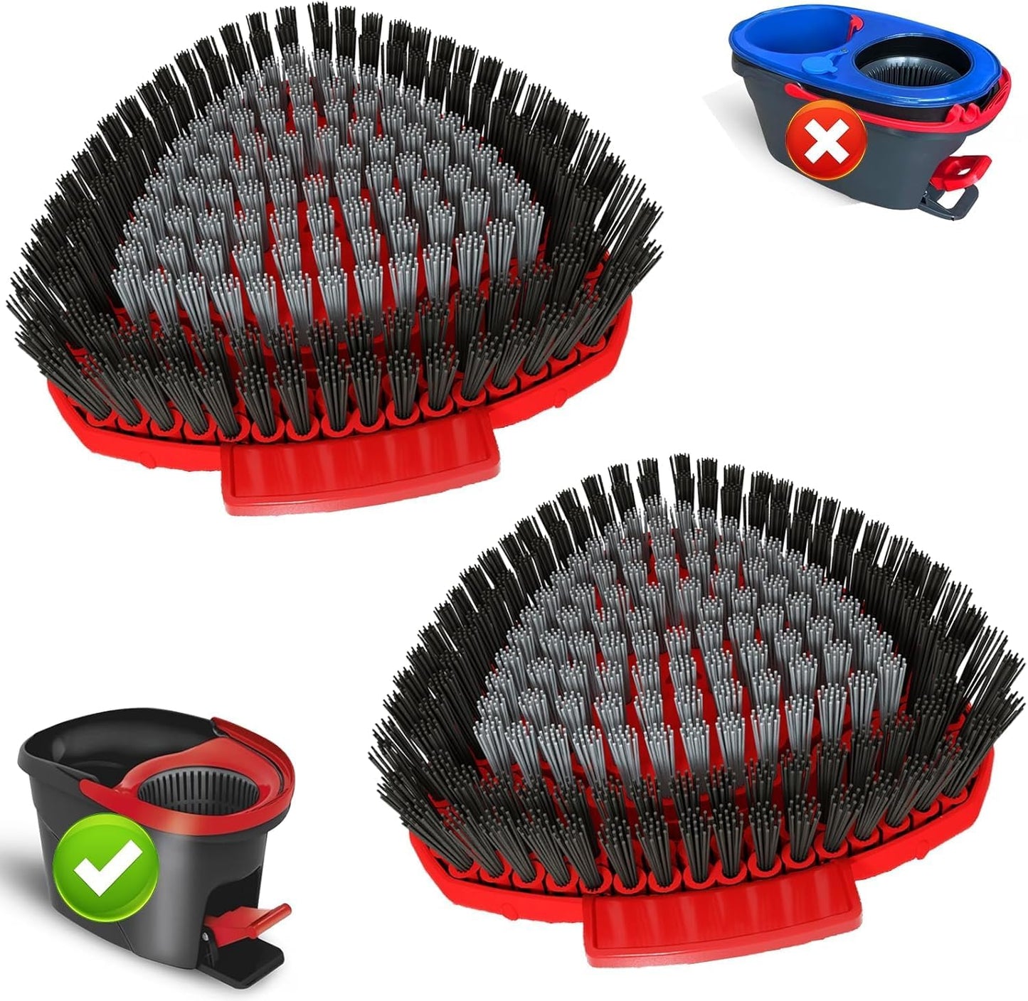 2 Pzas Trapeador Repuesto para O Cedar EasyWring Cepillo Multiusos