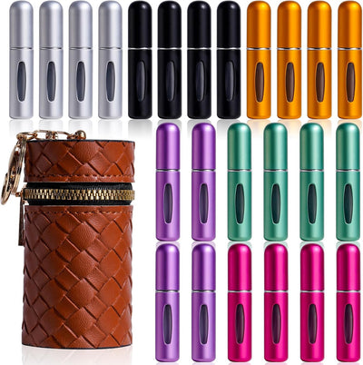 24 Botellas Atomizador Viaje Recargable 0.2oz con Bolsa