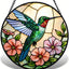 Atrapasoles colibrí cristal decoración hogar 6.3pulg