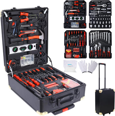 Set 969 Pzas Herramientas Hogar con Caja 4 Cajones