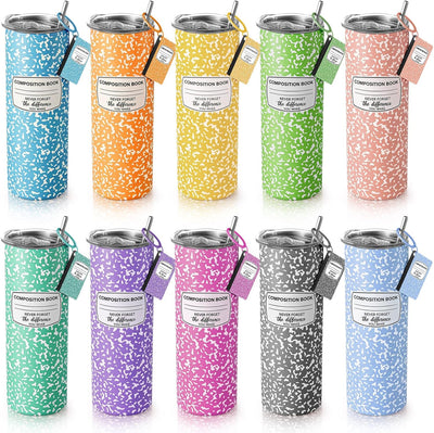 Set 10 Regalos Profesores Vaso Acero Inox 20oz Llaveros