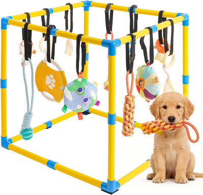 Gimnasio perros 23.6x23.6pulg con 12 juguetes antiderrap