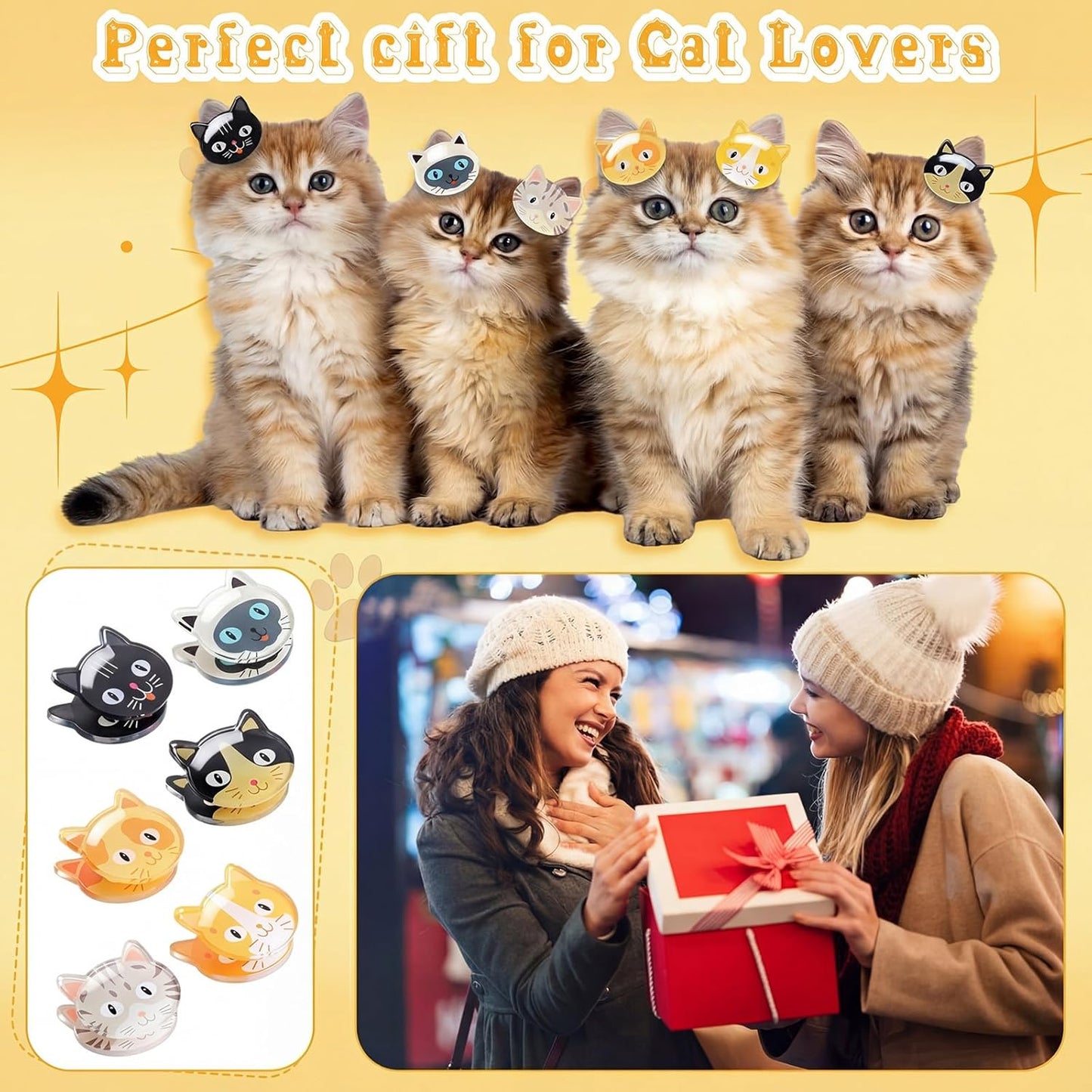 Juego 12 clips para bolsas de gato multiusos