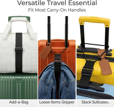 2 Pzas Correas Conector Maleta Elástica Ajustable Viaje