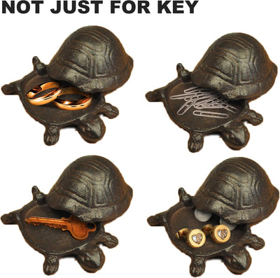 Ocultador llaves hierro fundido decoración jardín tortuga
