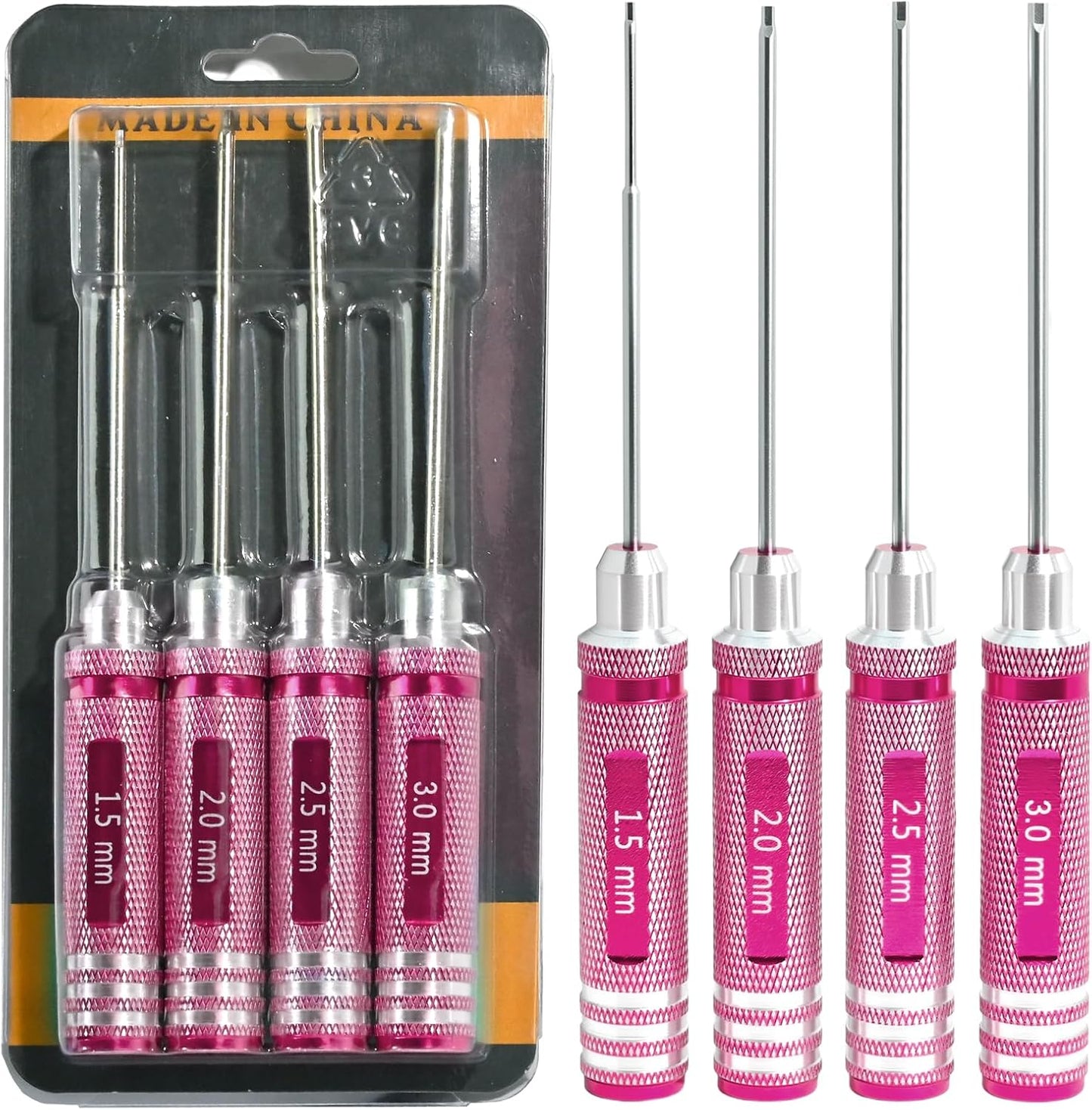 Set Destornilladores Allen Aluminio Kit Herramientas Rc Dron