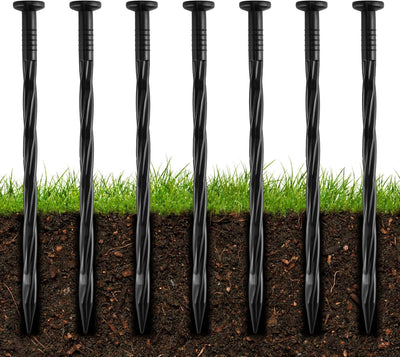 50 Pzas Púas Plástico 8pulg para Bordes Paisaje y Césped Artificial