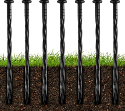 100 Pzas Púas Plástico 8pulg Bordes Césped