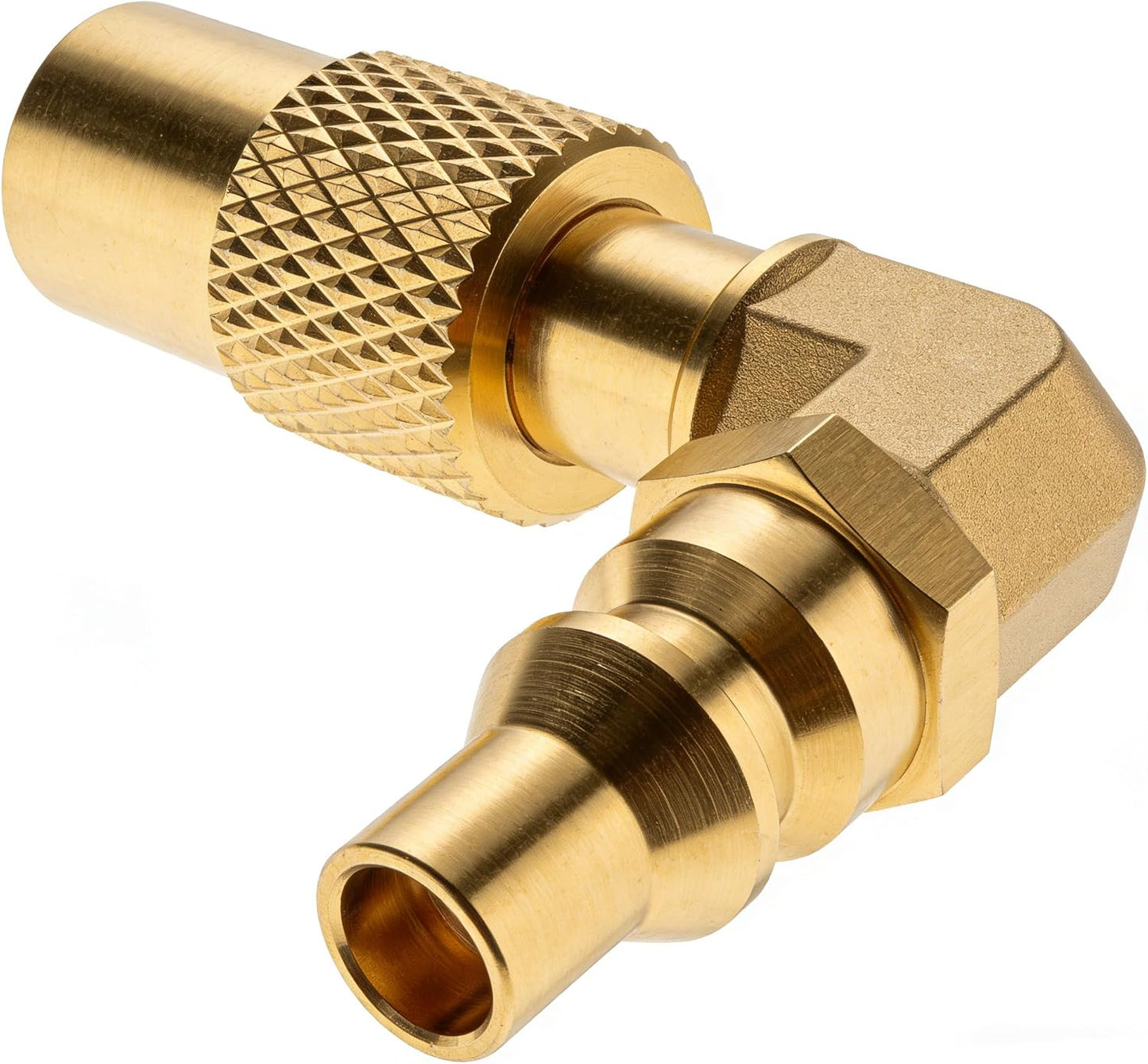 Adaptador RV 1/4pulg codo propano para parrilla 17-22pulg