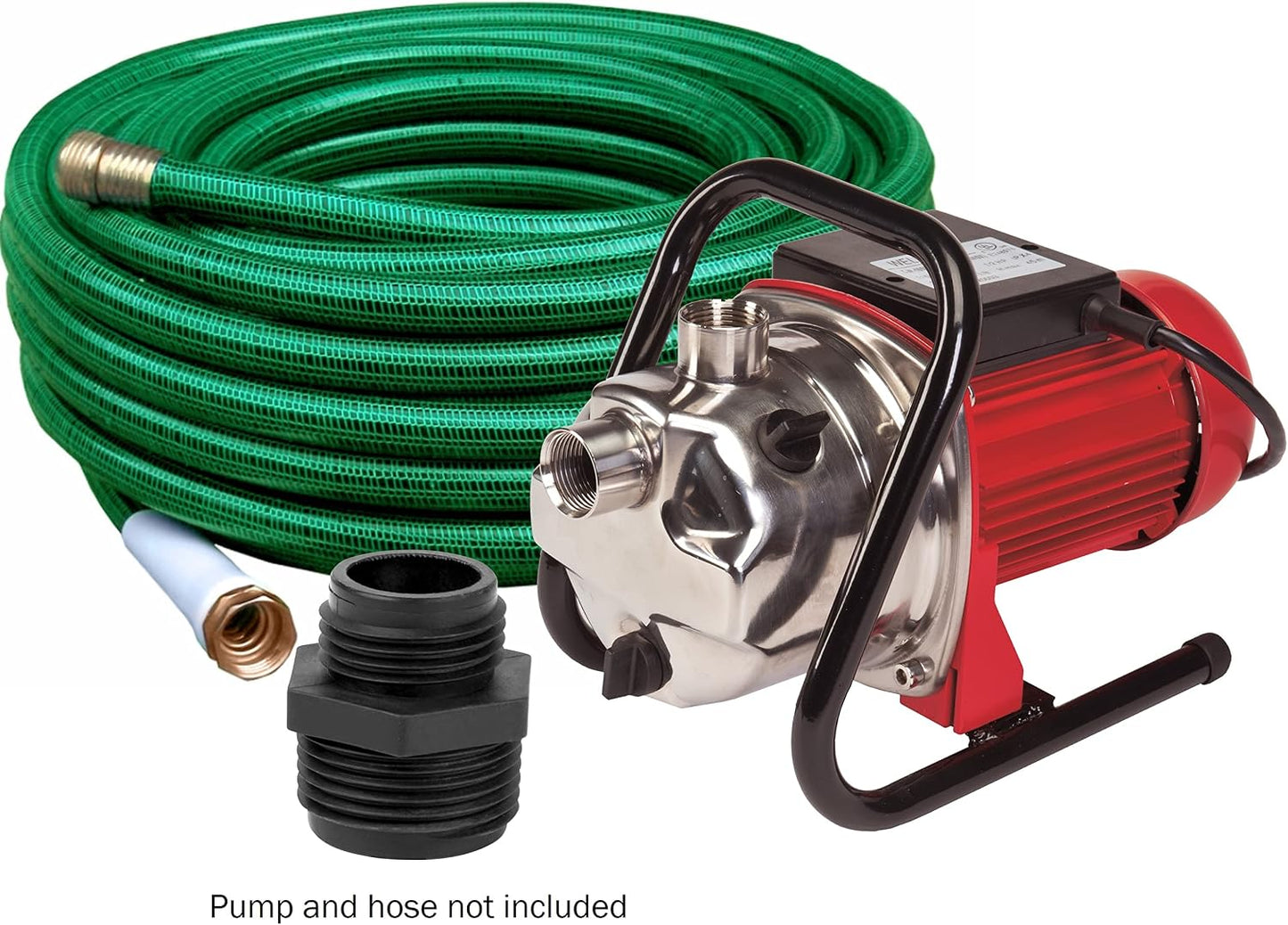 Reductor GH-1 1x3/4 pulg macho para manguera jardín negro
