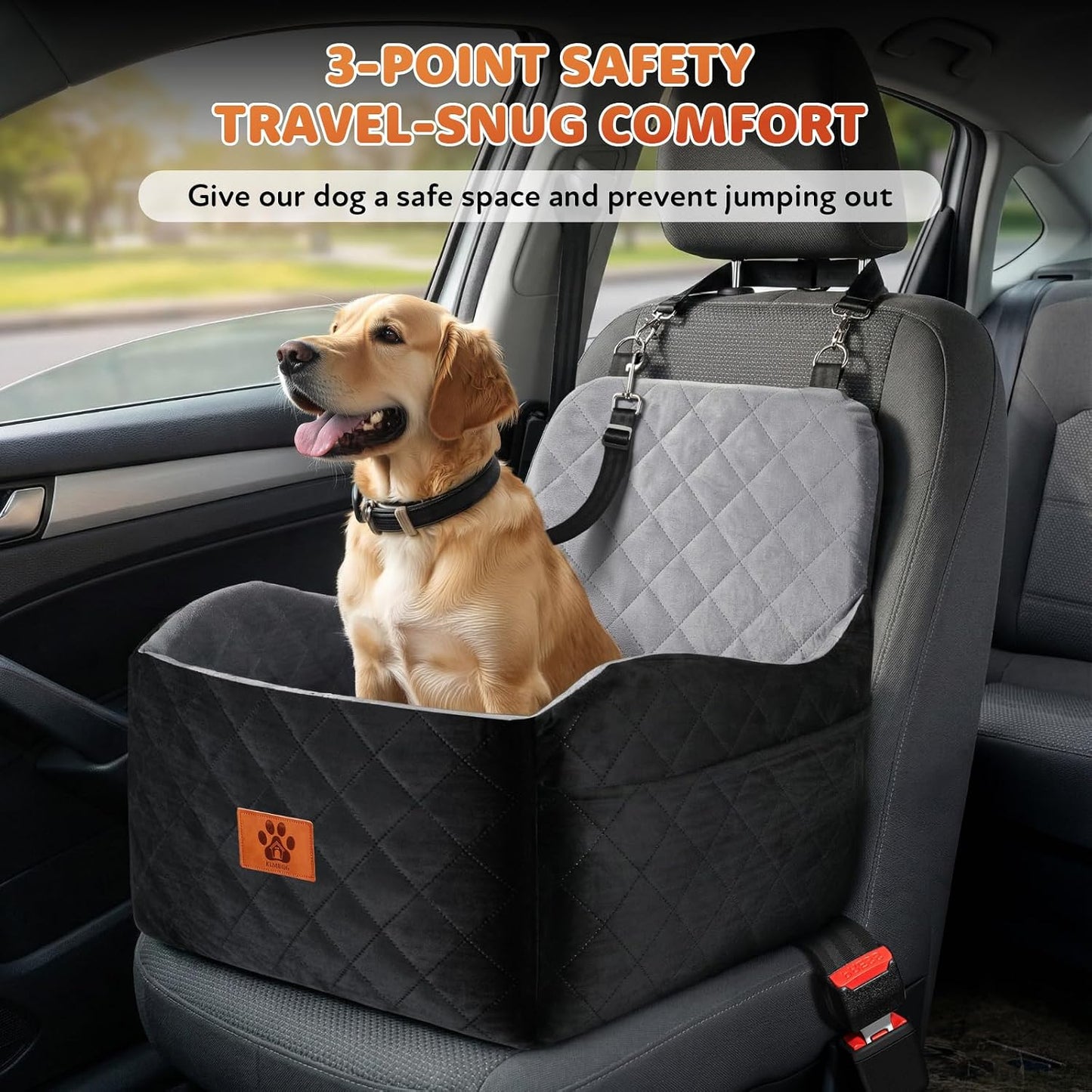 Asiento elevador perros espuma gruesa hasta 35lb lavable