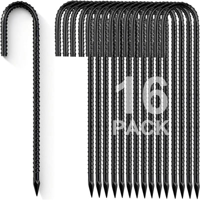 Set 16 estacas acero galvanizado punta afilada valla toldo