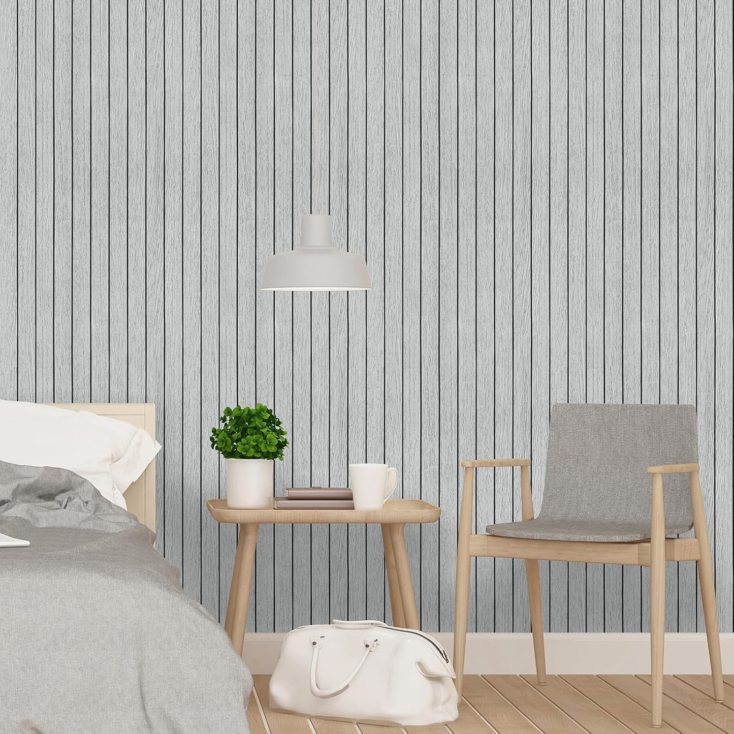 Paneles 3D gris claro texturizado para pared cocina