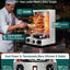 Máquina parrilla vertical eléctrica 22lb acero inox 122-572°F