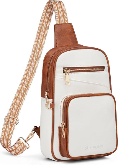 Bolso bandolera antirrobo cuero vegano para mujer