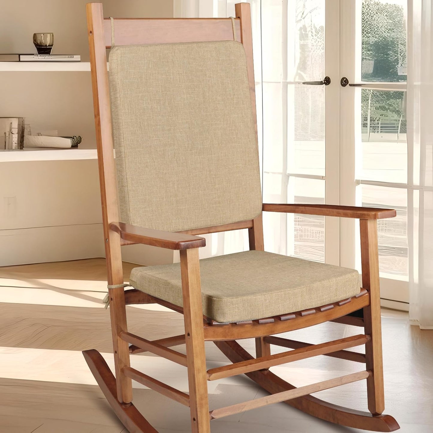 Set Cojines Silla Comedor y Mecedora Beige