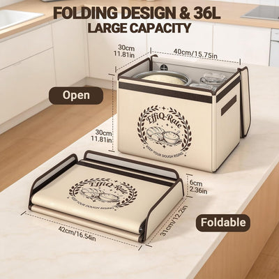 Caja plegable fermentación 36L control temperatura 99h
