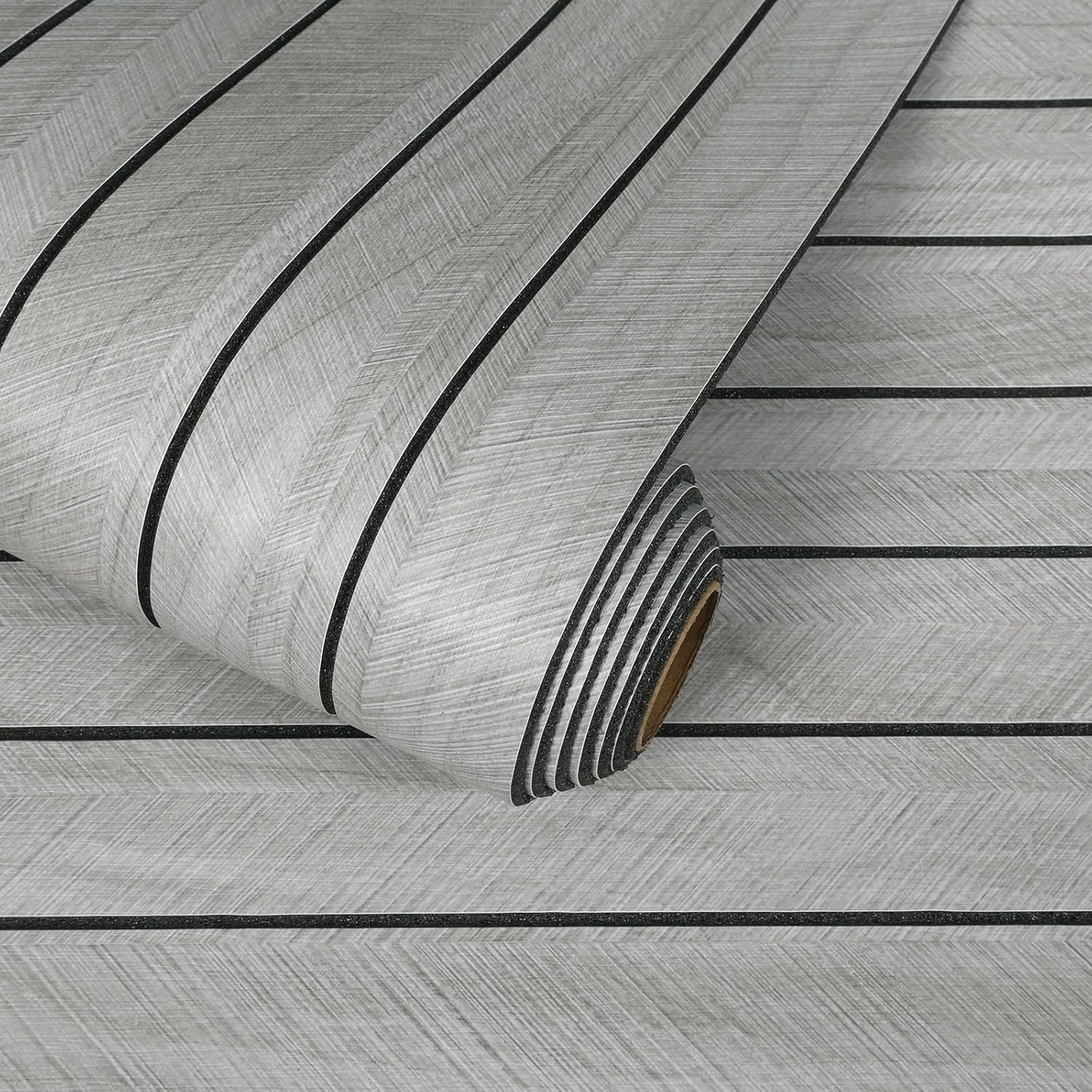 Panel pared 3D listones madera 12x79pulg gris claro
