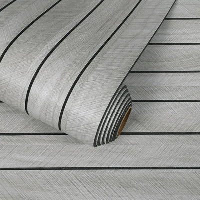 Panel pared 3D listones madera 12x79pulg gris claro