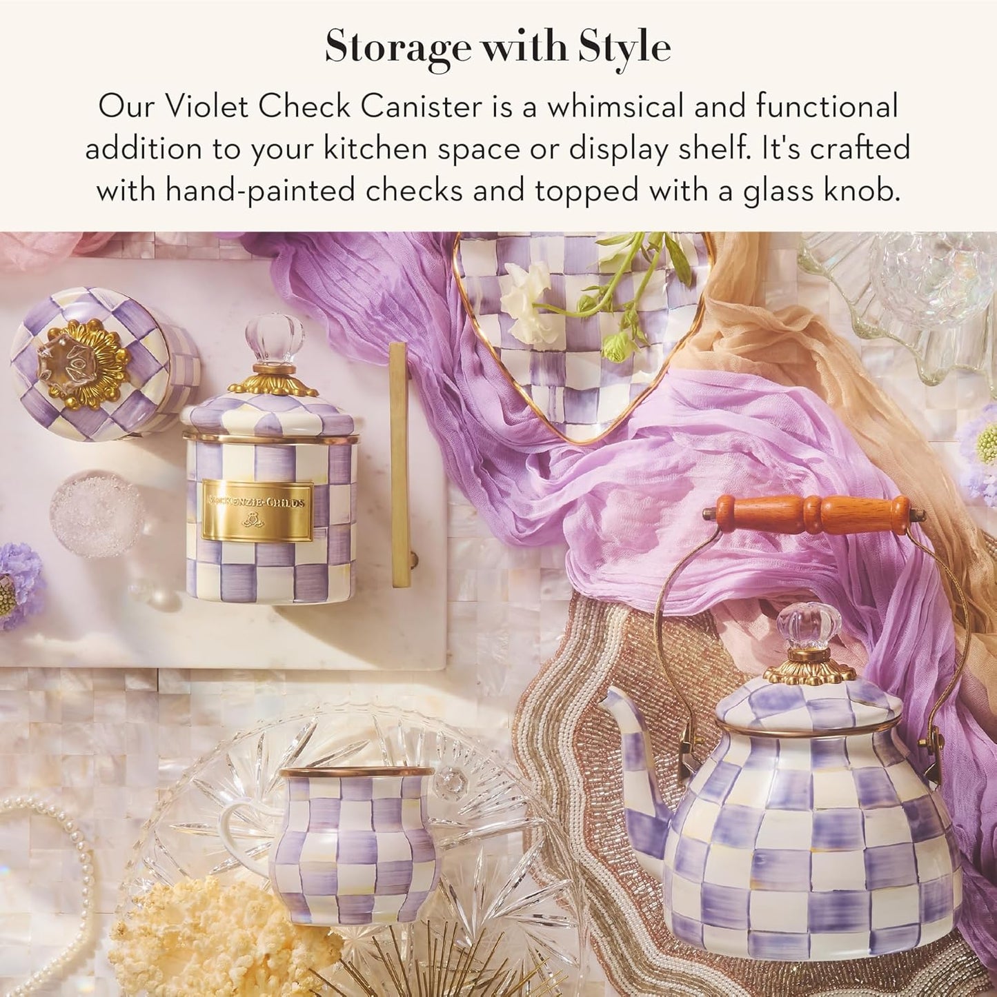 Recipiente Esmalte Almacenamiento Cocina Tapa Demi Morado Violeta