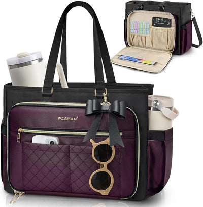 Bolsa trabajo mujer múltiples bolsillos soporte laptop
