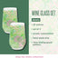 Set 2 Copas Vino Acrílicas Sin Tallo 22oz Limón