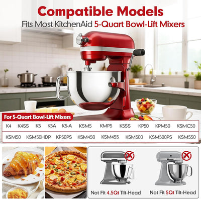 Látigo acero inox para mezcladora KitchenAid 5qt 6 alambres